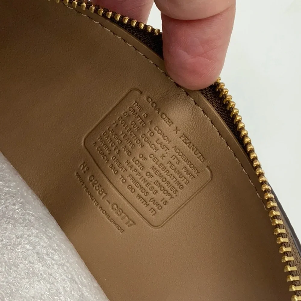 NWT Coach x Peanuts Pencil Case
